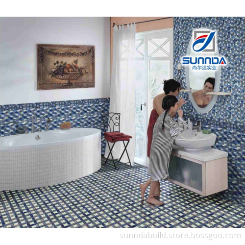 Foshan mosaic tiles supplier,for bathroom floor and wall tiles,ceramic mosaic tiles